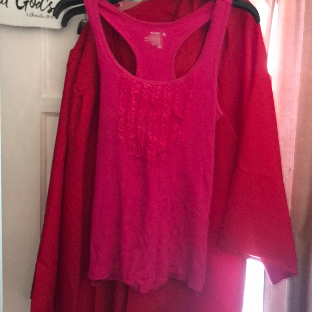 open to offers Hot Pink Old Navy Ruffle Tank